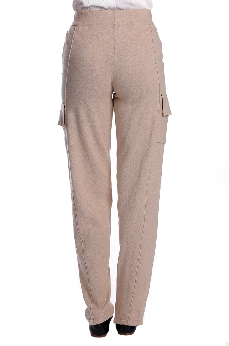 Cotton Cashmere Cargo Pants