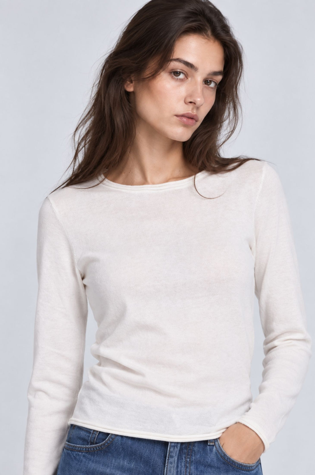 LS Rolled Sweater