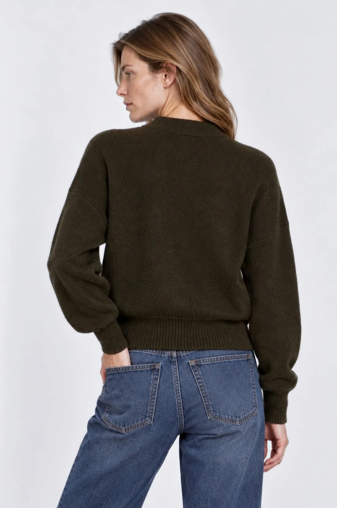 Cashmere Cropped Bomber