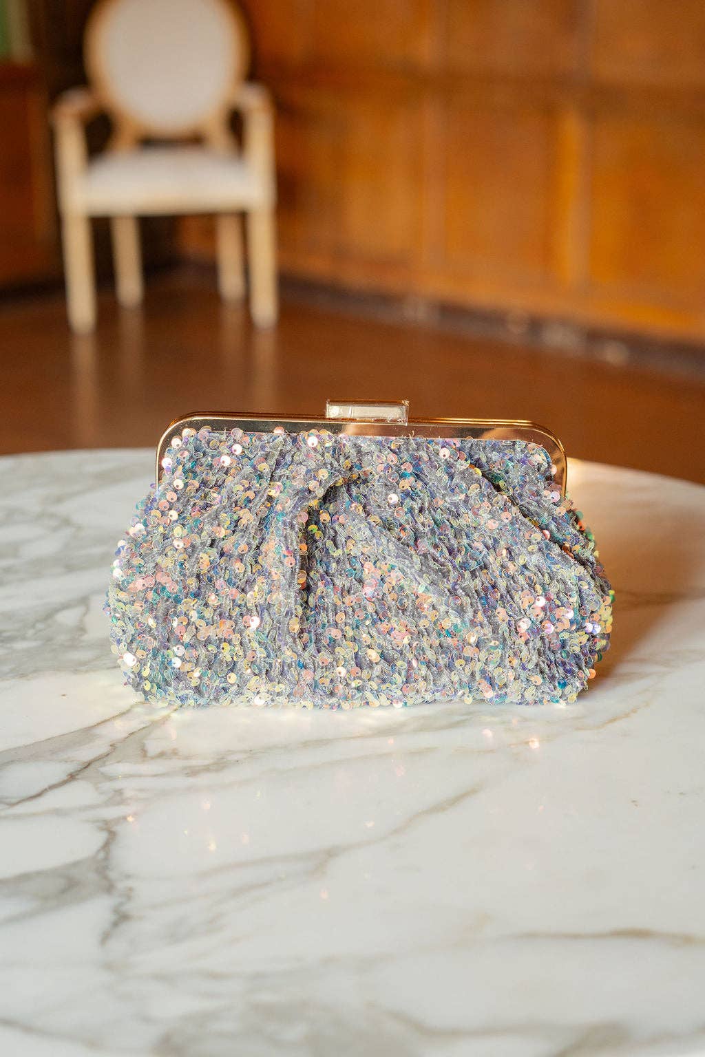 Trixie Sequin Clutch