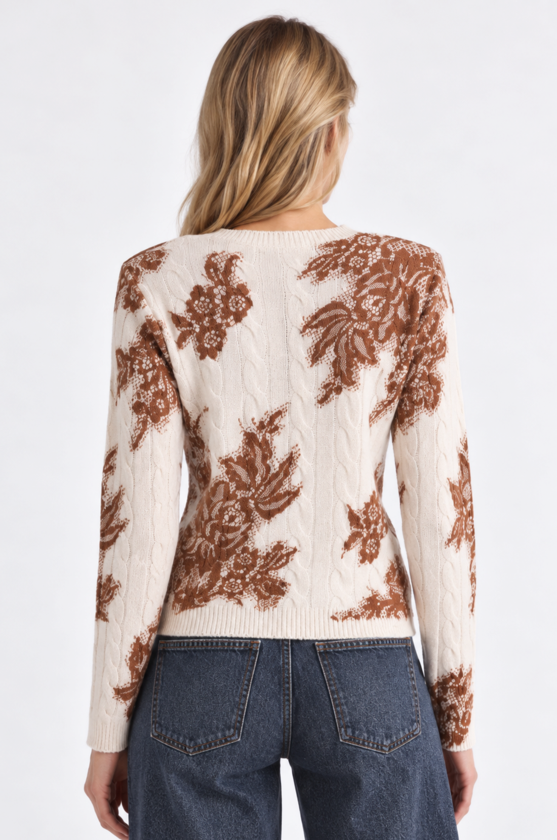 Cashmere Printed Lace Cable