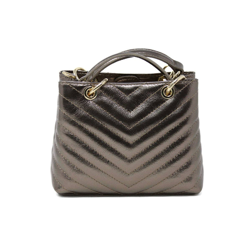 ITALIAN LEATHER TOP HANDLE BAG