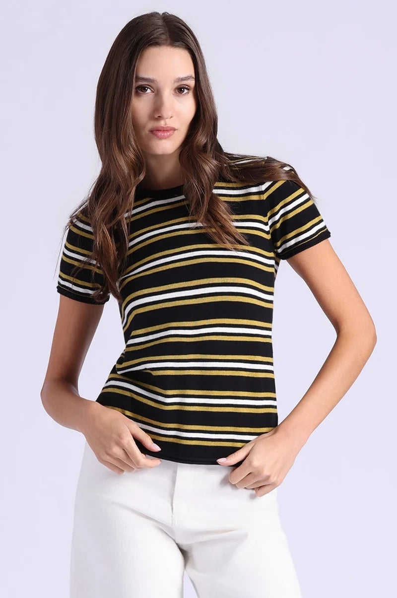 Striped SS Knit Sweater
