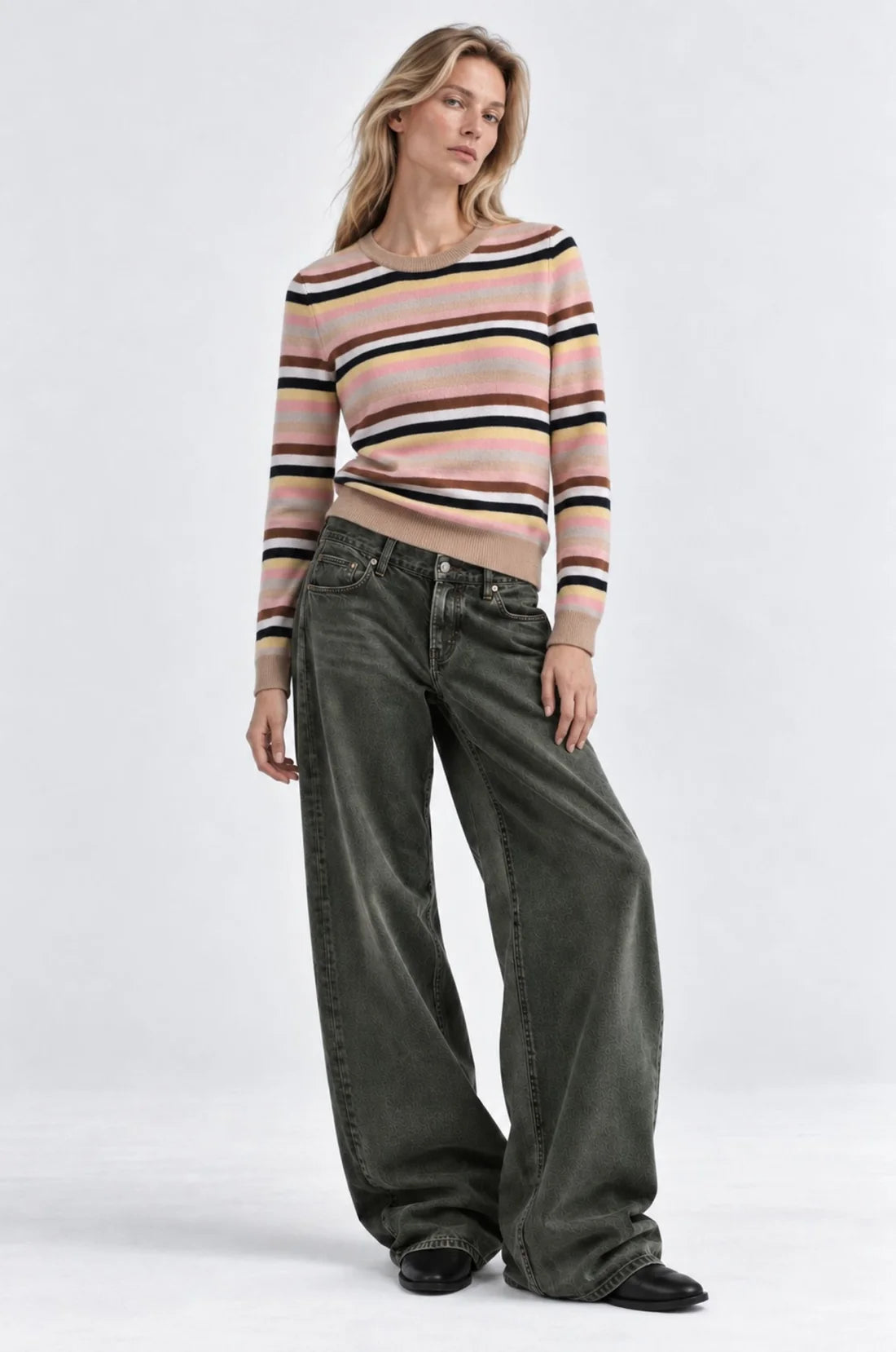 LS Striped Crew