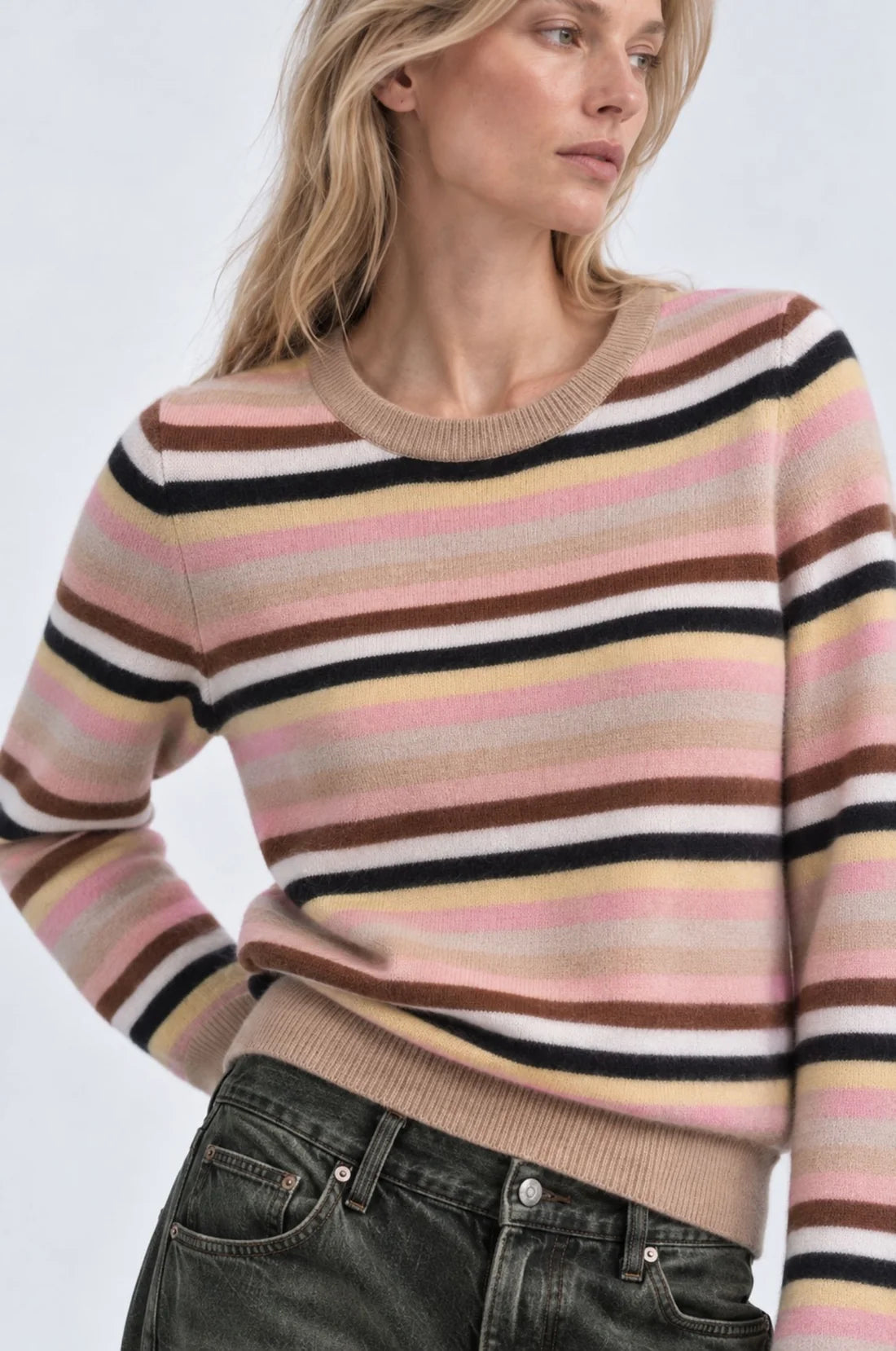 LS Striped Crew