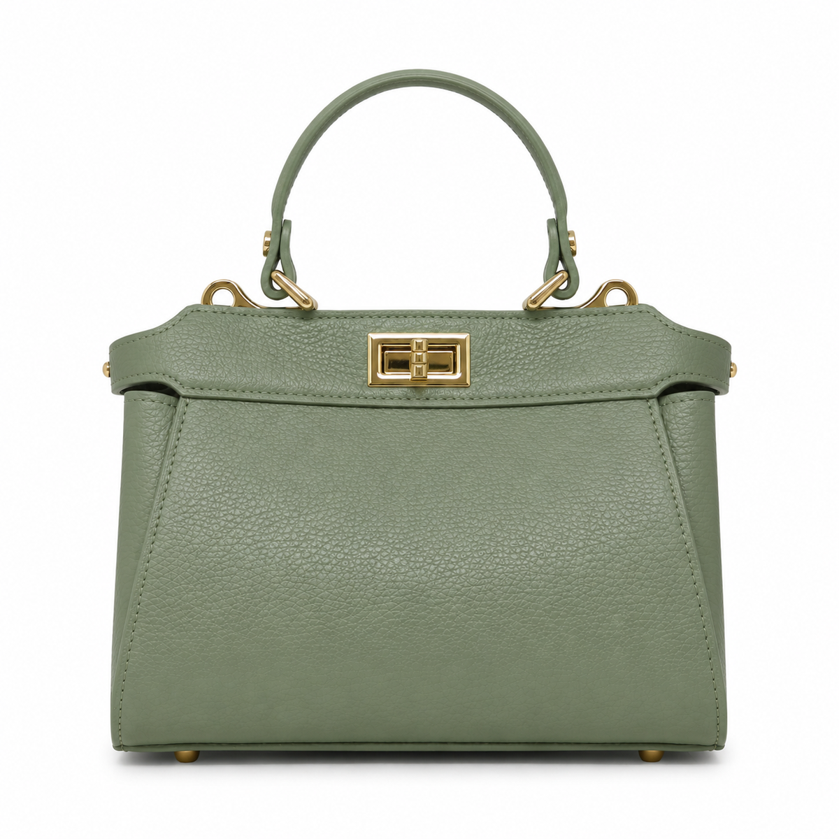 ITALIAN LEATHER HANDLE AND CROSSBODY BAG