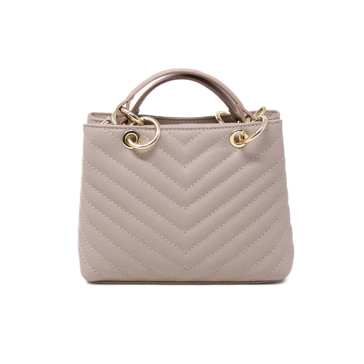 ITALIAN LEATHER TOP HANDLE BAG
