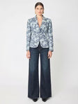 SYLVIE FLORAL DENIM JACQUARD JACKET