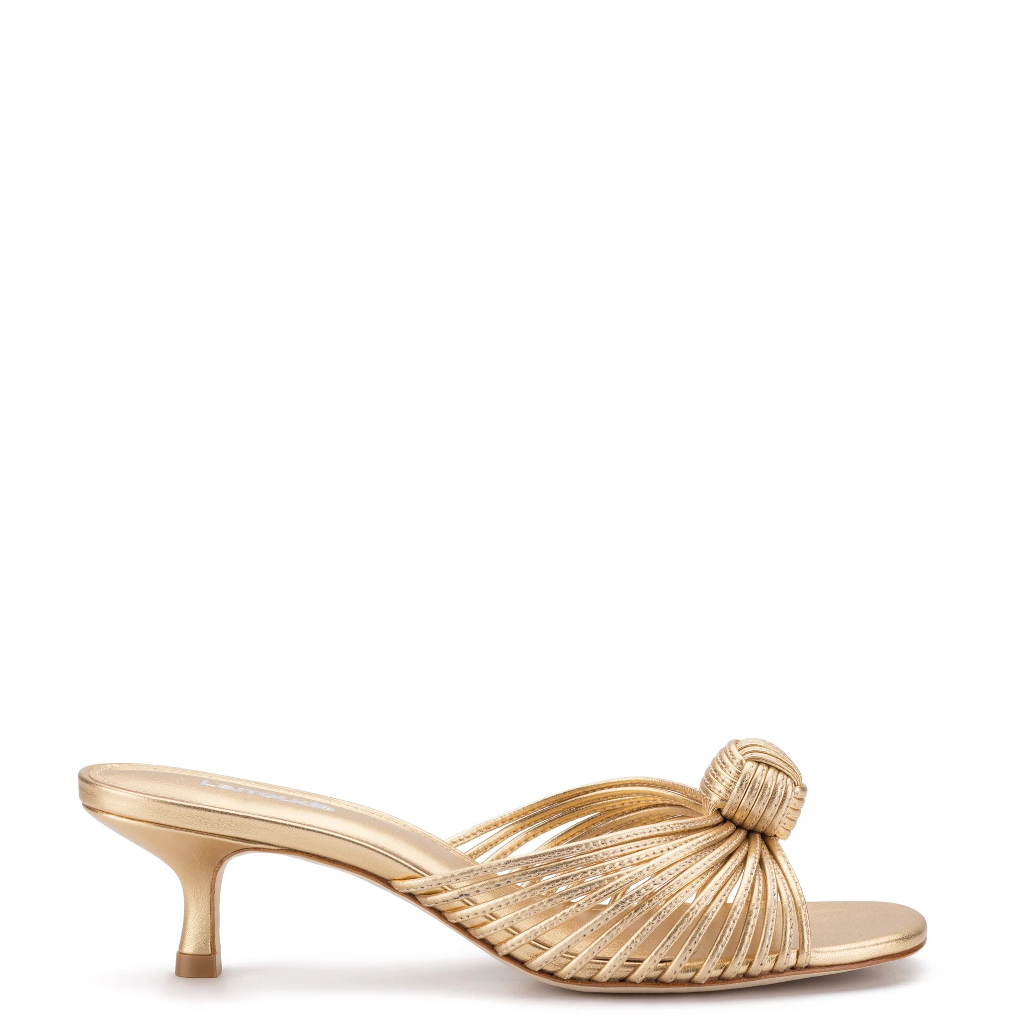 Metallic Gold Mule