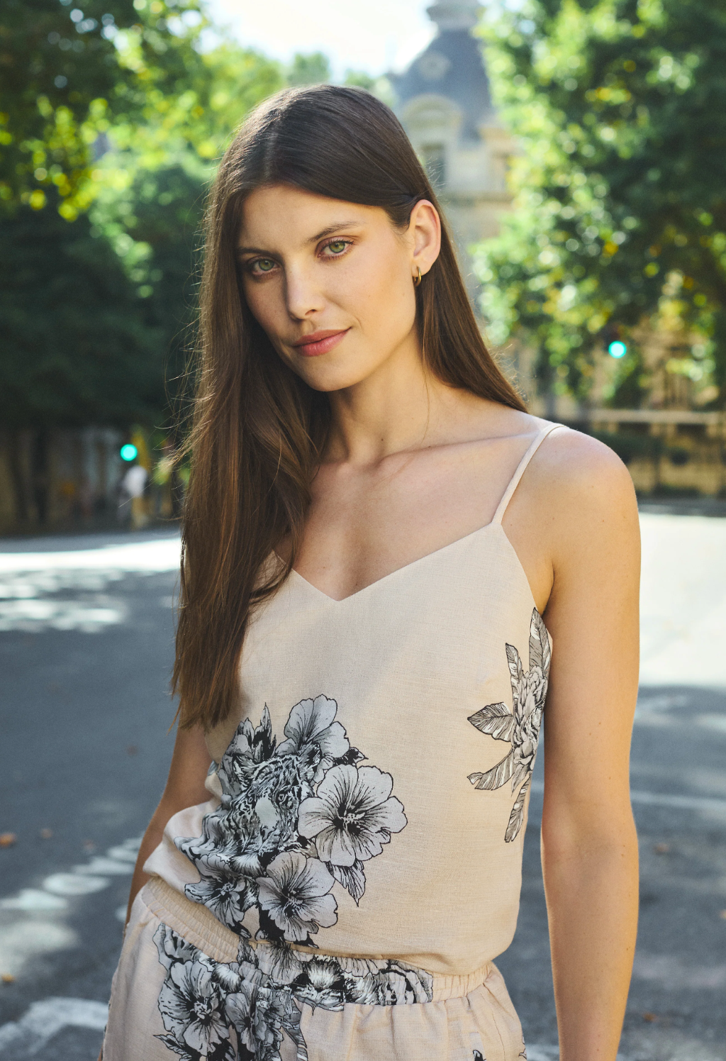 Tank Top Tiger Bloom Beige