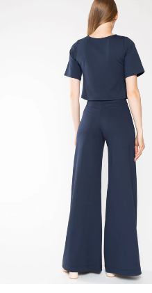 Ponte Knit Long/Wide Leg Pant