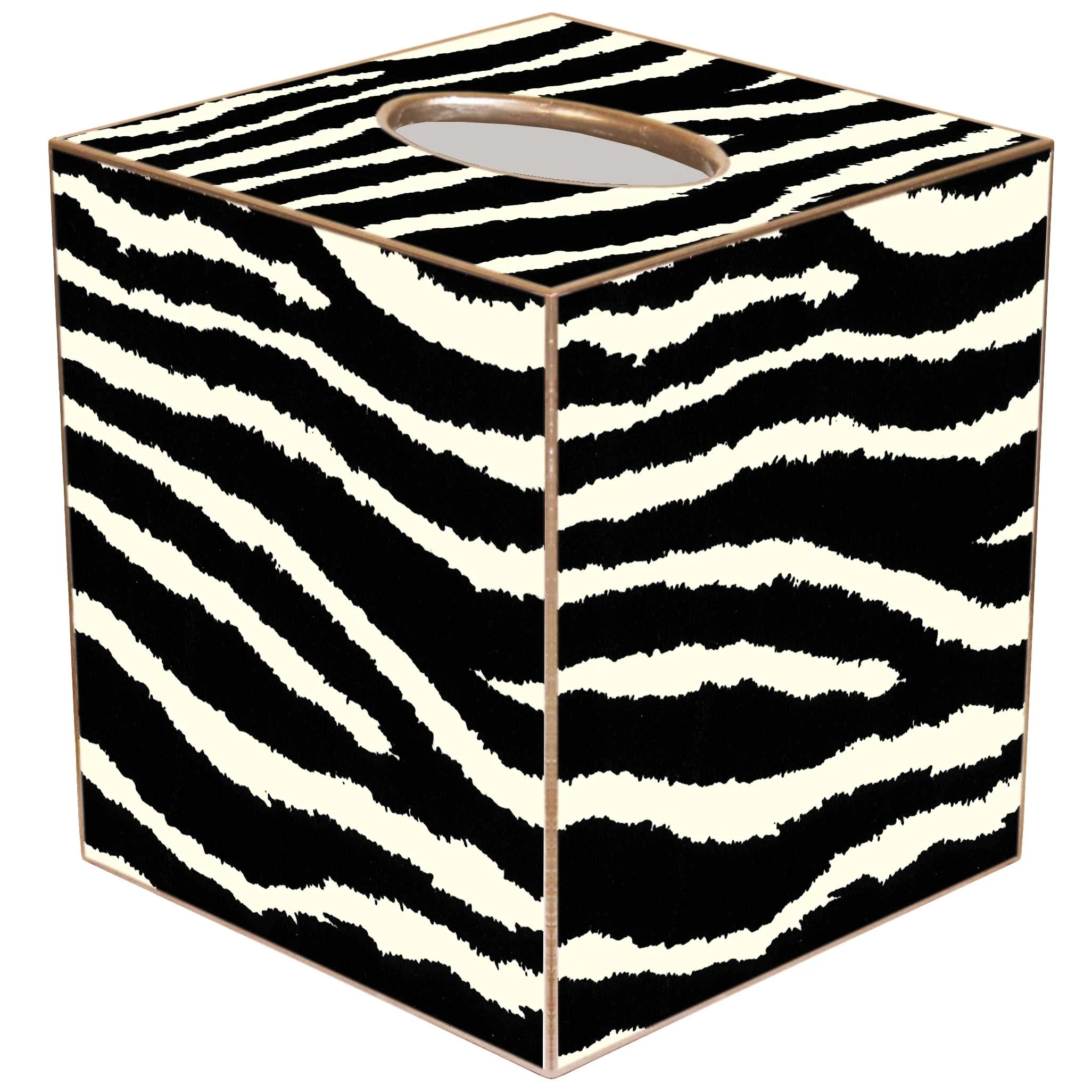 ZEBRA TISSUE BOX COVER