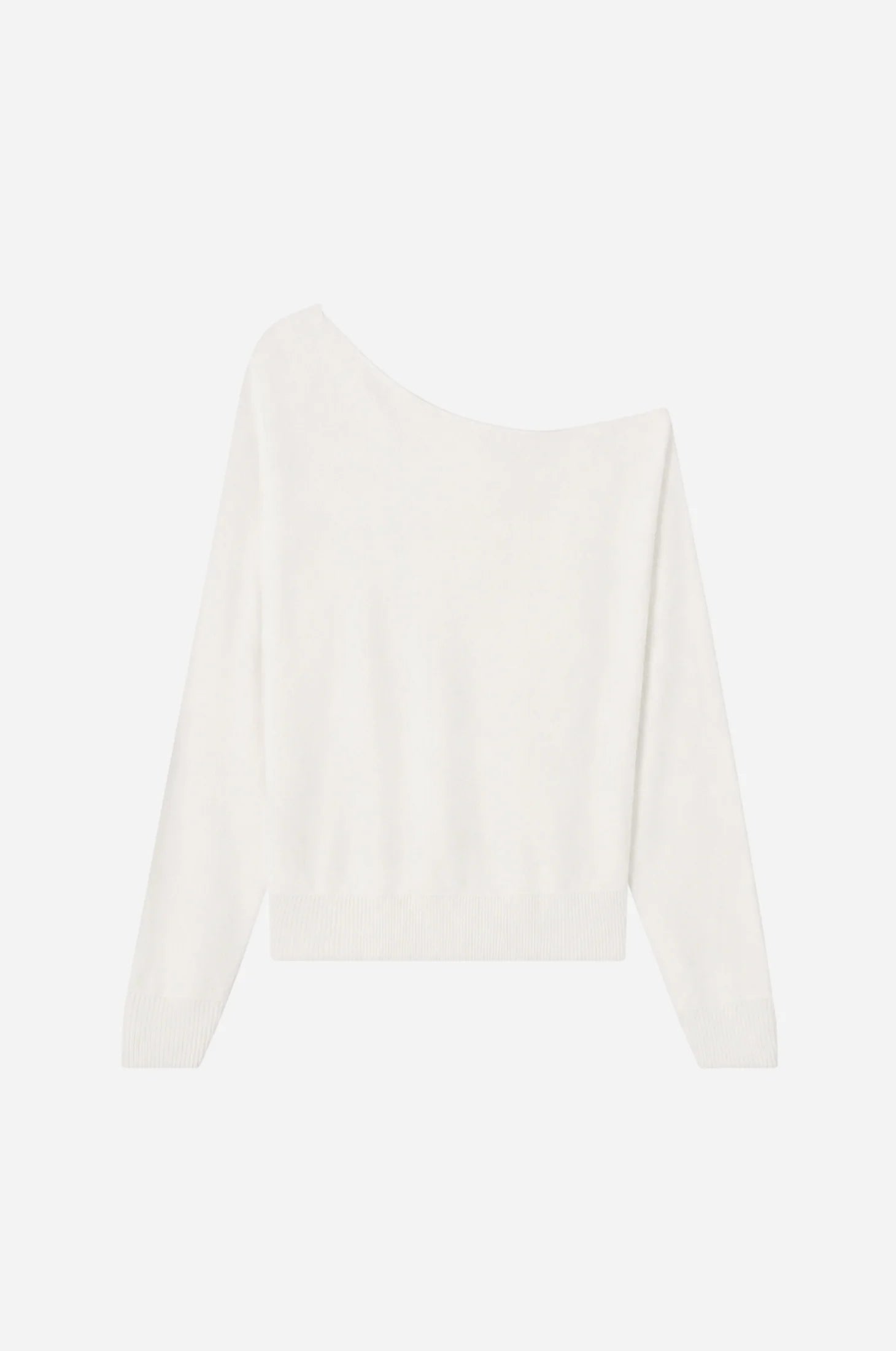 Cotton /Cashmere blend  off the shoulder top