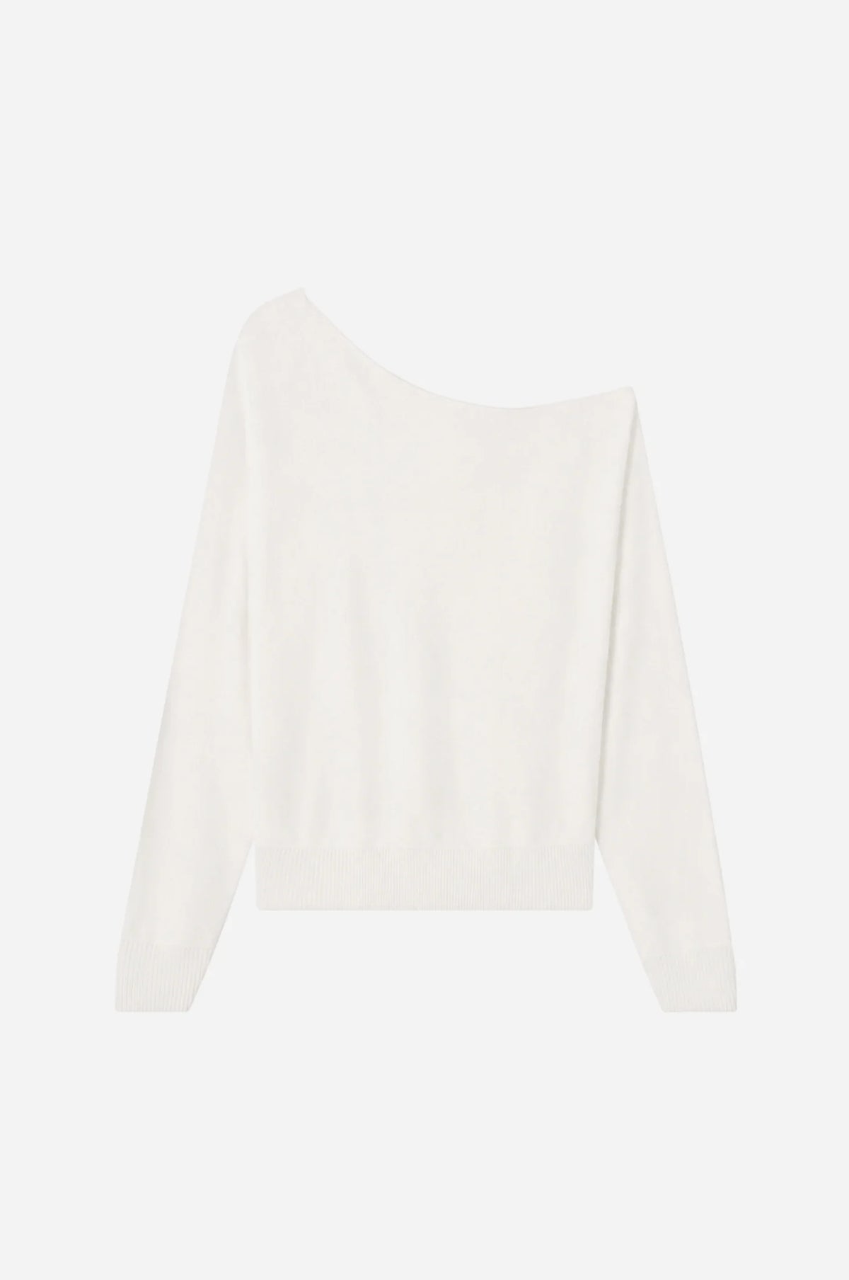 COTTON CASHMERE BLEND OFF THE SHOULDER