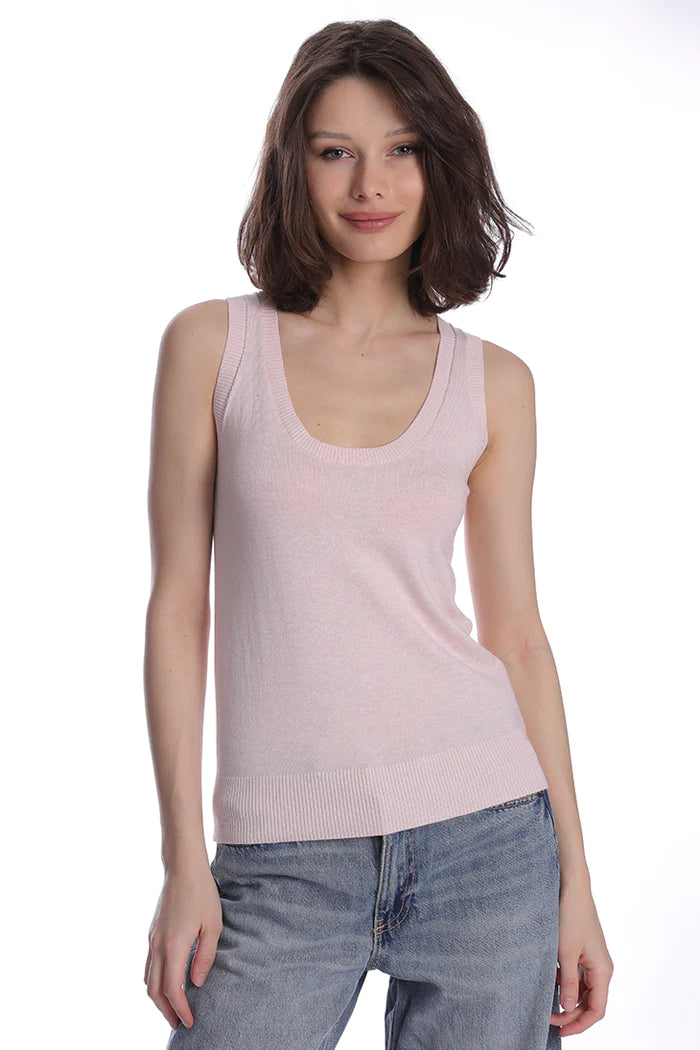 Supima Cotton Cashmere Scoop Neck Tank