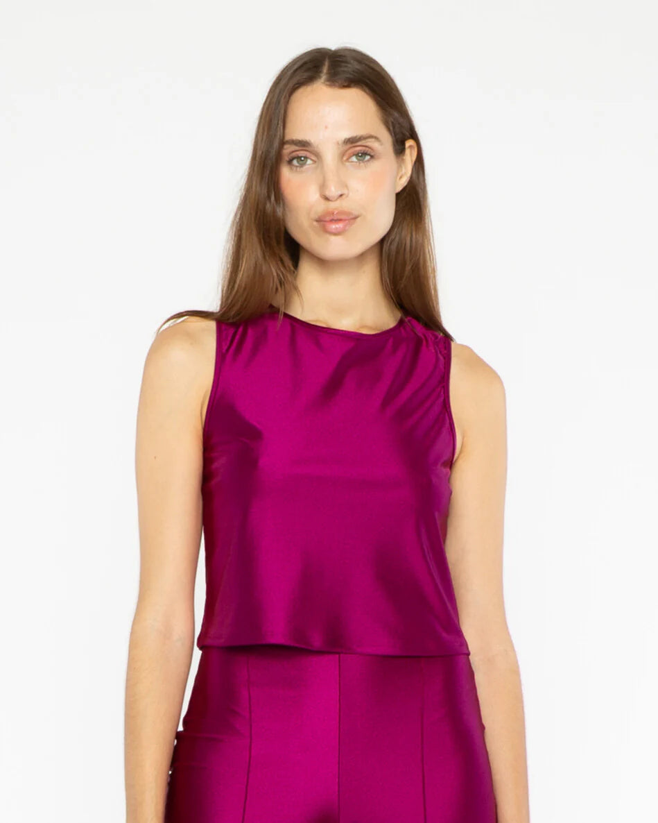 Sateen Stretch Tank top