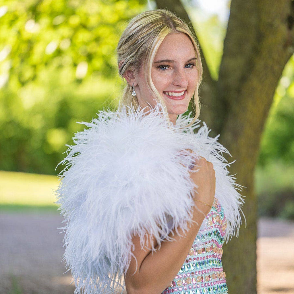 Ostrich Bolero - Feather Shoulder Wrap
