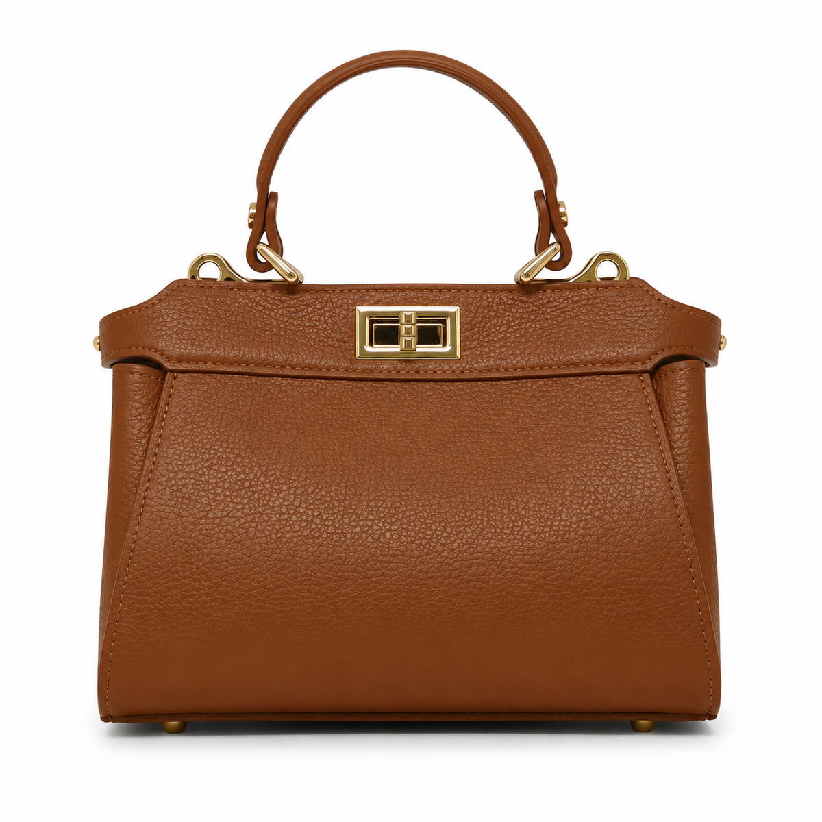 ITALIAN LEATHER HANDLE AND CROSSBODY BAG
