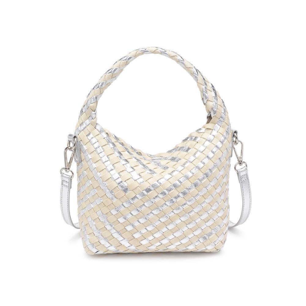 Jessamine Woven Mixed Material Crossbody