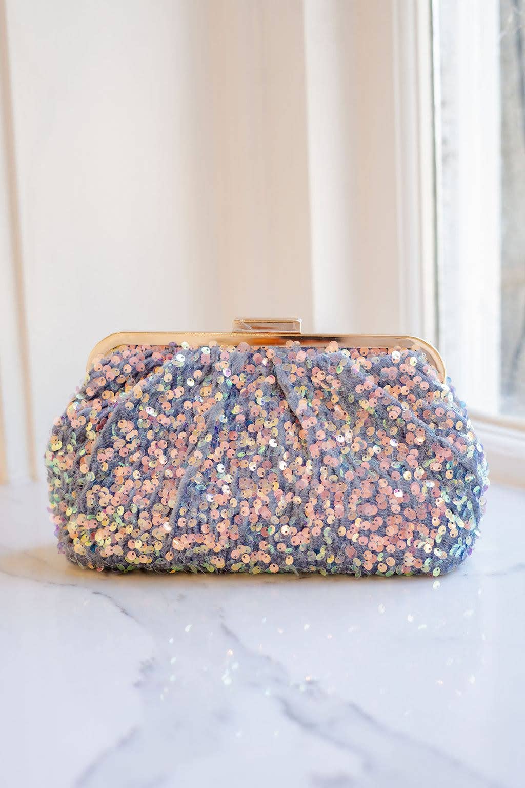 Trixie Sequin Clutch