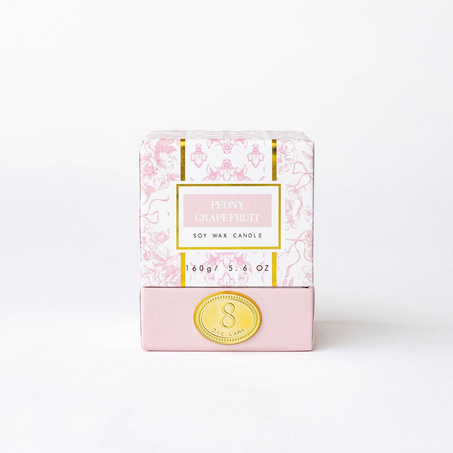 Peony Grapefruit 5.6oz Soy Wax Candle