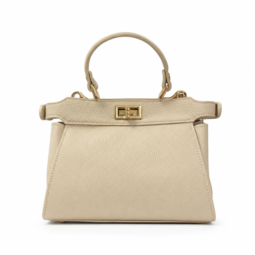 ITALIAN LEATHER HANDLE AND CROSSBODY BAG