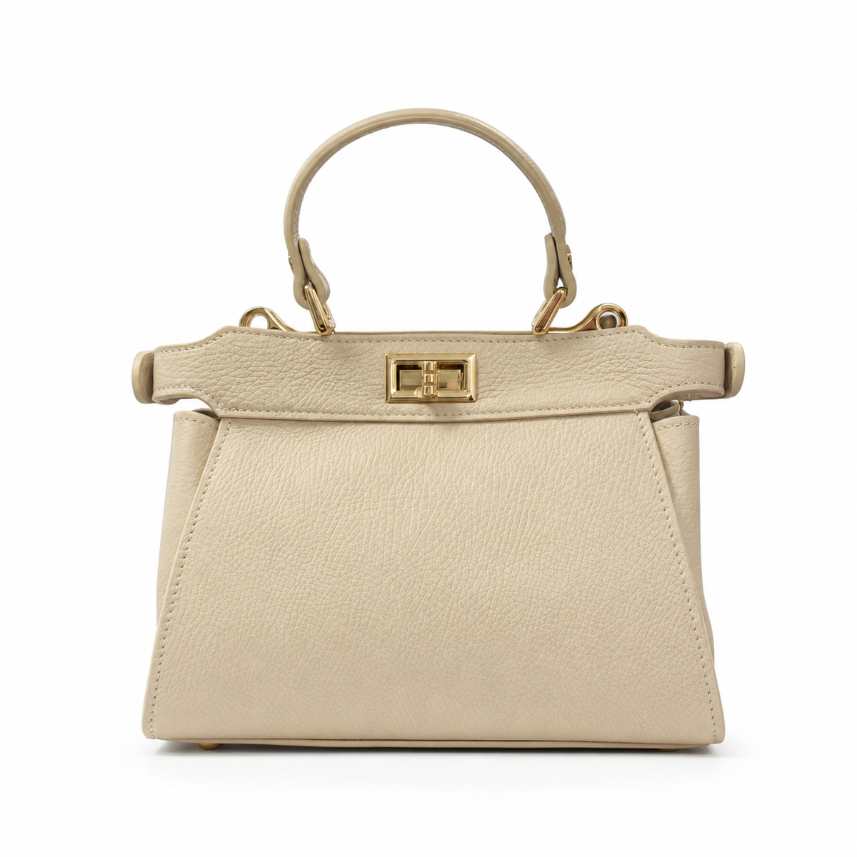 ITALIAN LEATHER HANDLE AND CROSSBODY BAG
