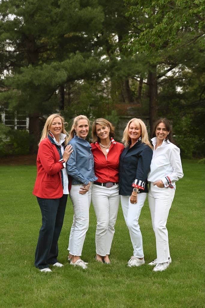 White w Red White & Blue Stripe Ribbon