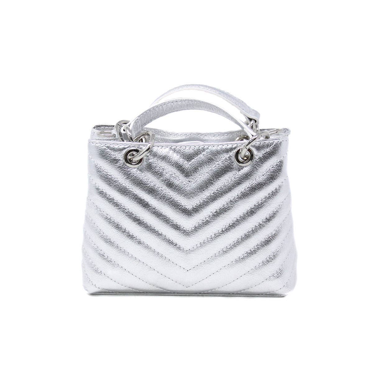 ITALIAN LEATHER TOP HANDLE BAG