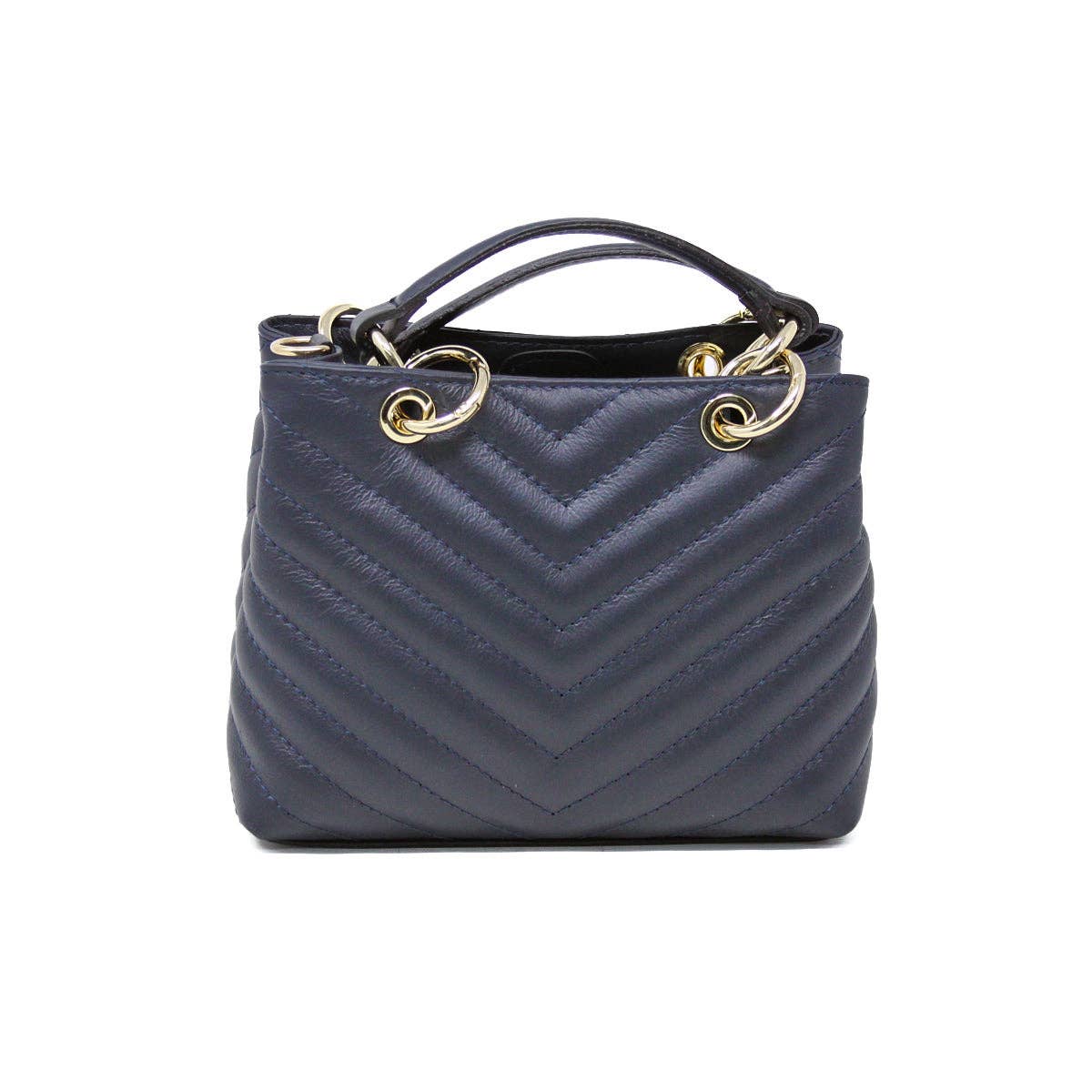 ITALIAN LEATHER TOP HANDLE BAG