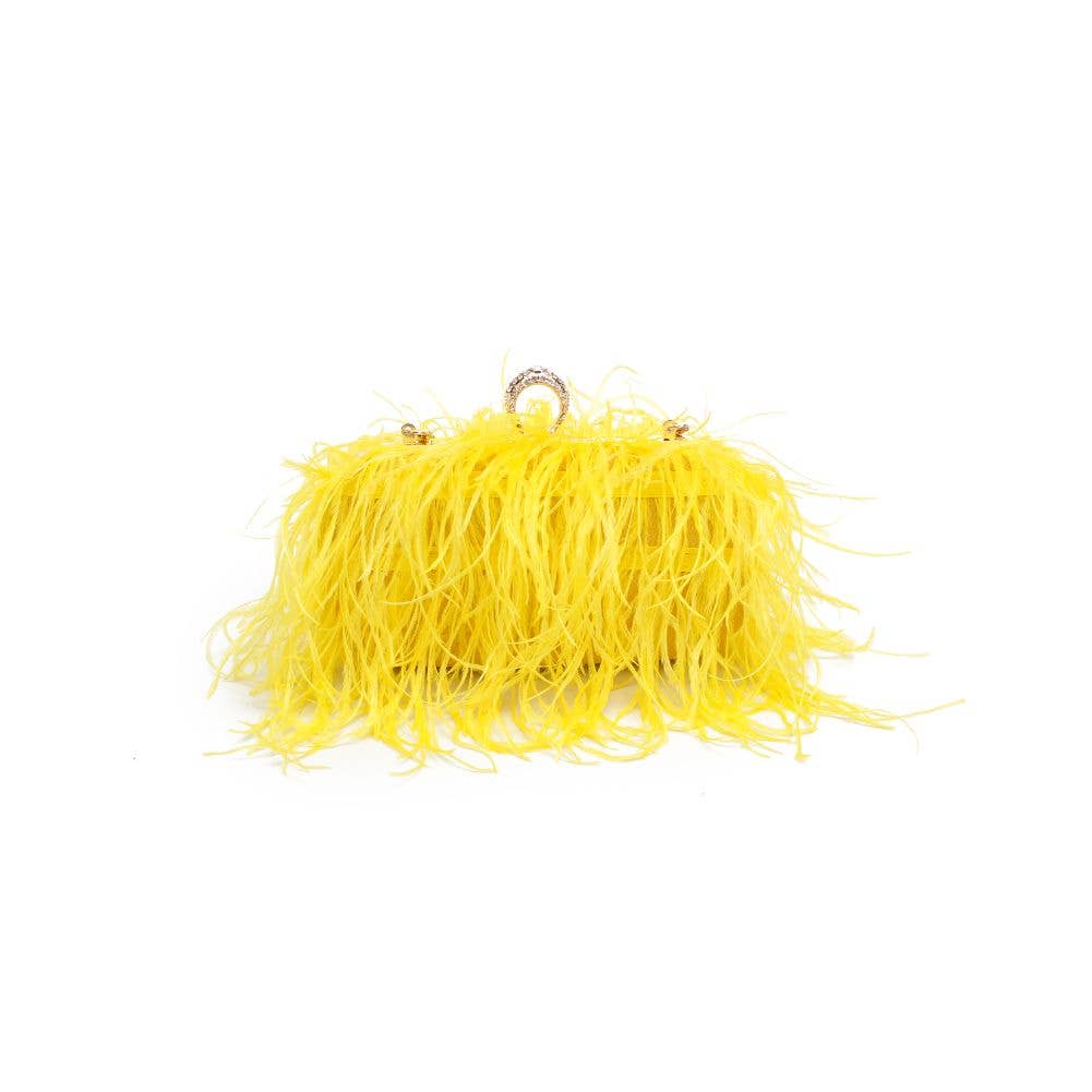 Harlow Feather Evening Bag