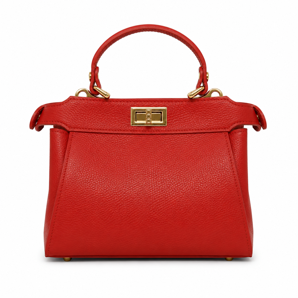 ITALIAN LEATHER HANDLE AND CROSSBODY BAG