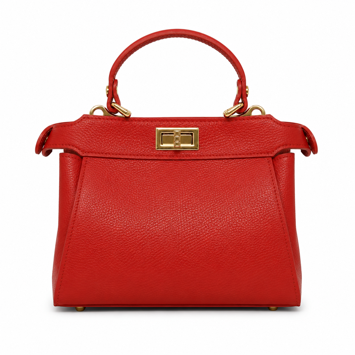 ITALIAN LEATHER HANDLE AND CROSSBODY BAG