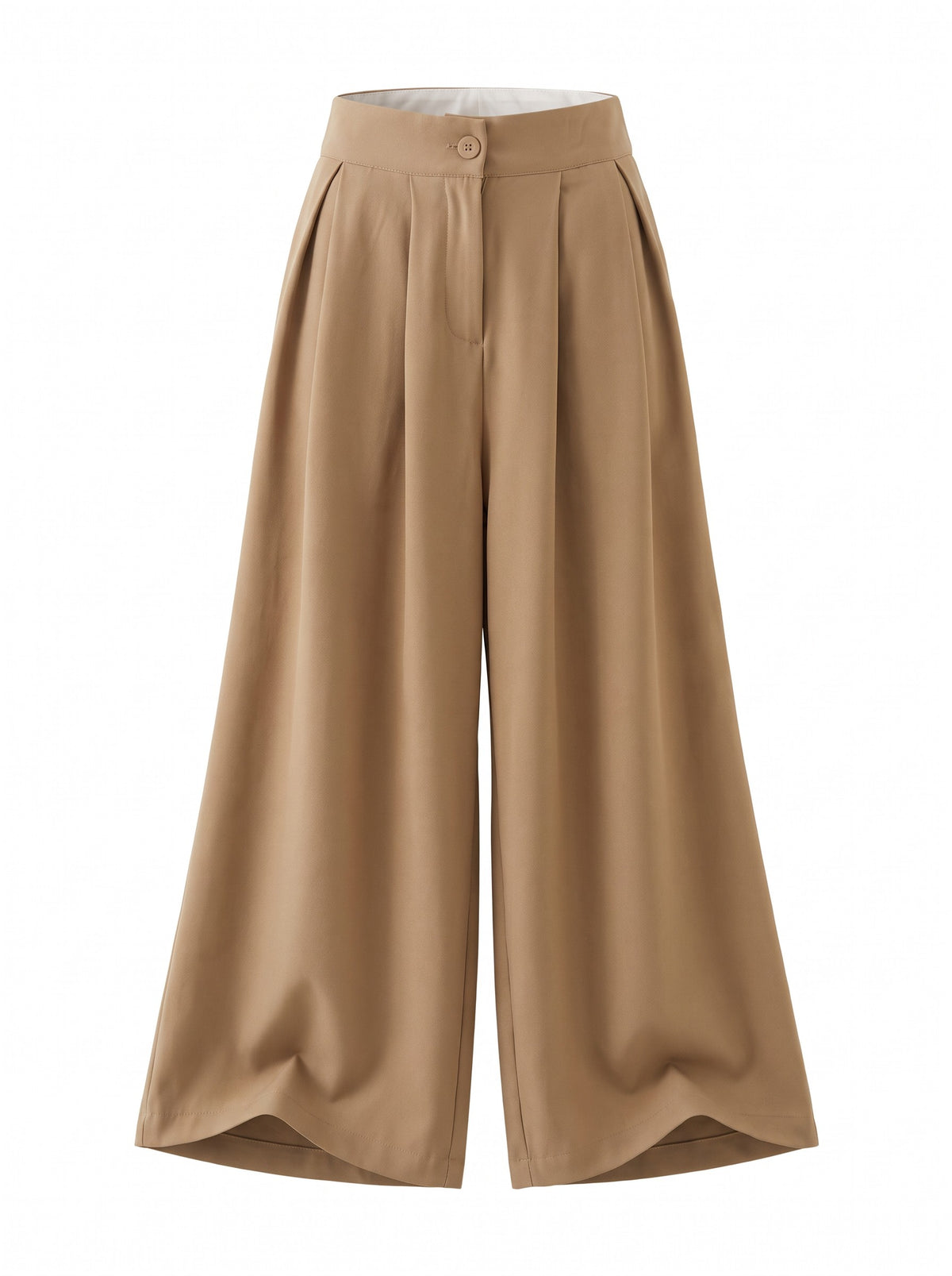 Camel Wide Leg Pant, front view