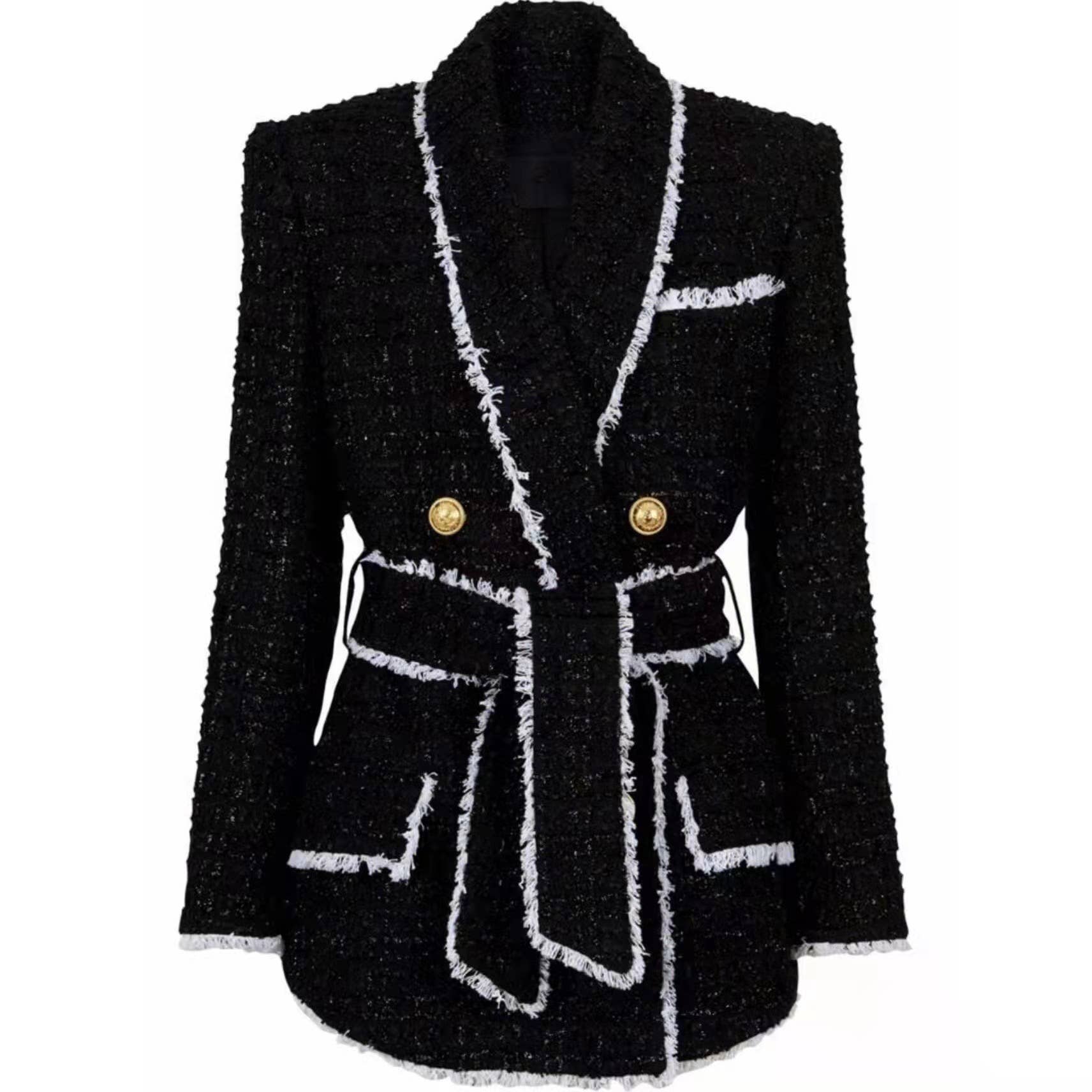 Tweed Blazer And Short Set Fomal Blazer Set Two Piece