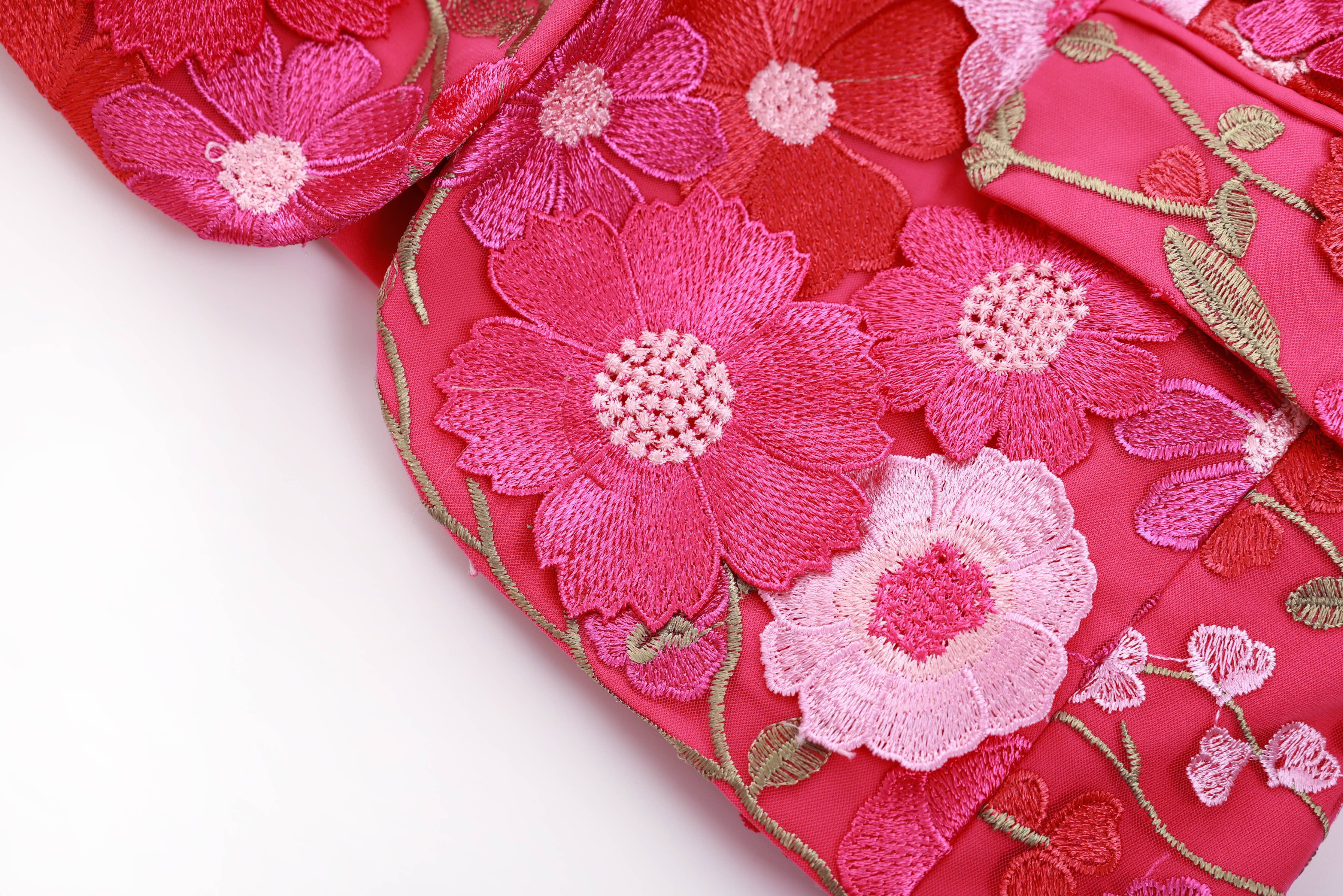 Floral Embroidered Blazer Pants Suit Women