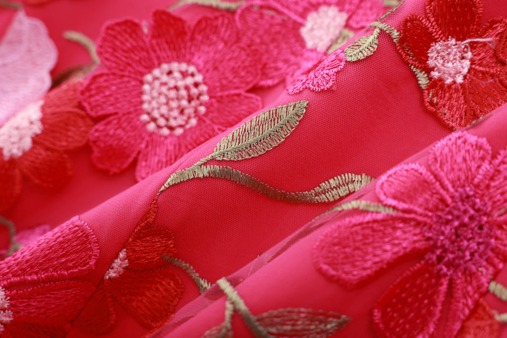 Floral Embroidered Blazer Pants Suit Women