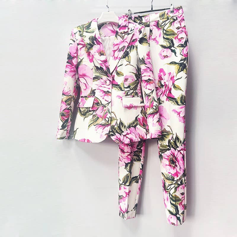 Two-Piece Suit – Casual Elegance with Skinny Pants
