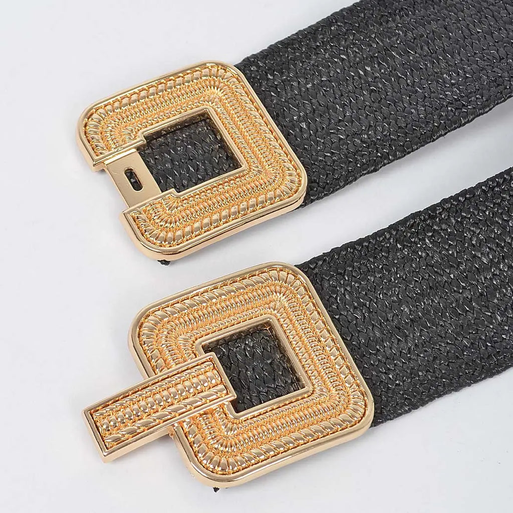 Square Metal Buckle Belt