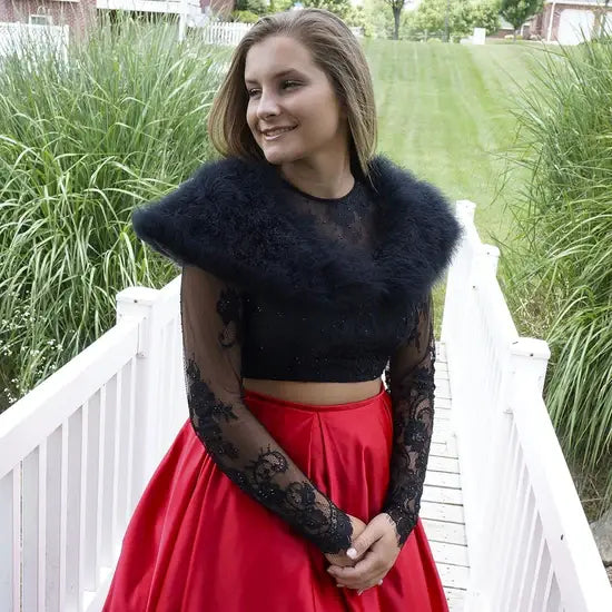 Marabou Feather Shawl w/Hook
