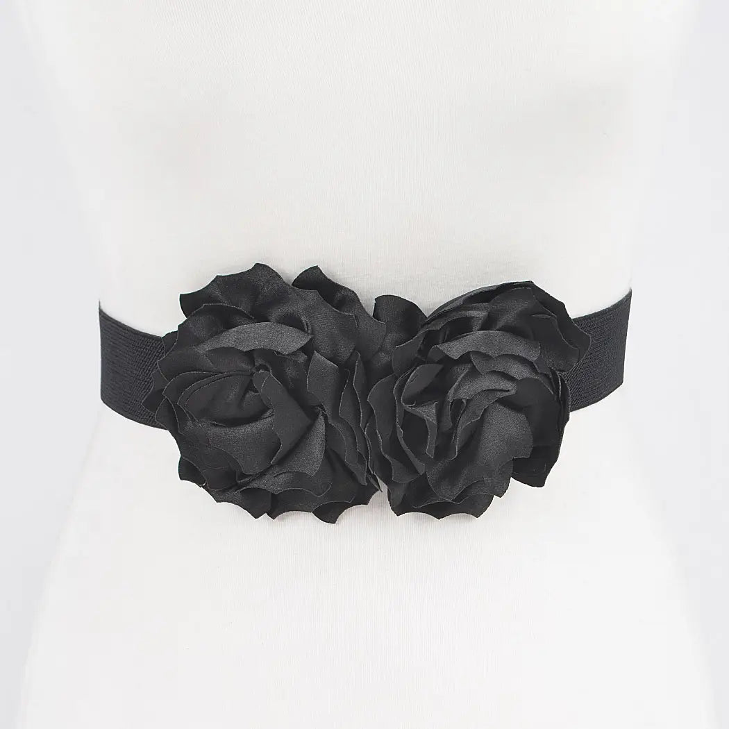 Two Flowers Elastic Belt