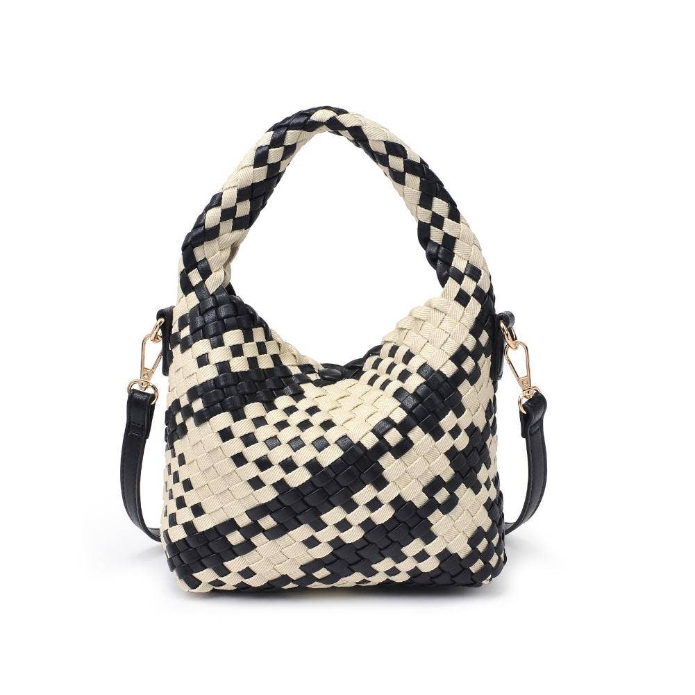 Jessamine Woven Mixed Material Crossbody