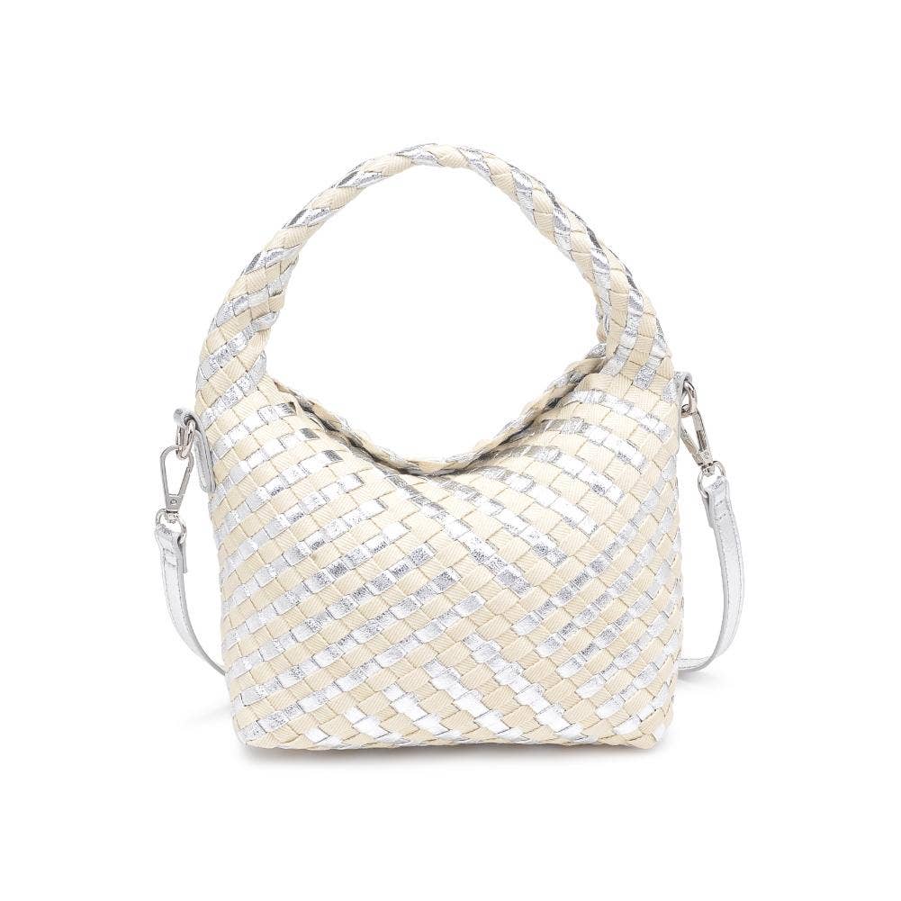 Jessamine Woven Mixed Material Crossbody