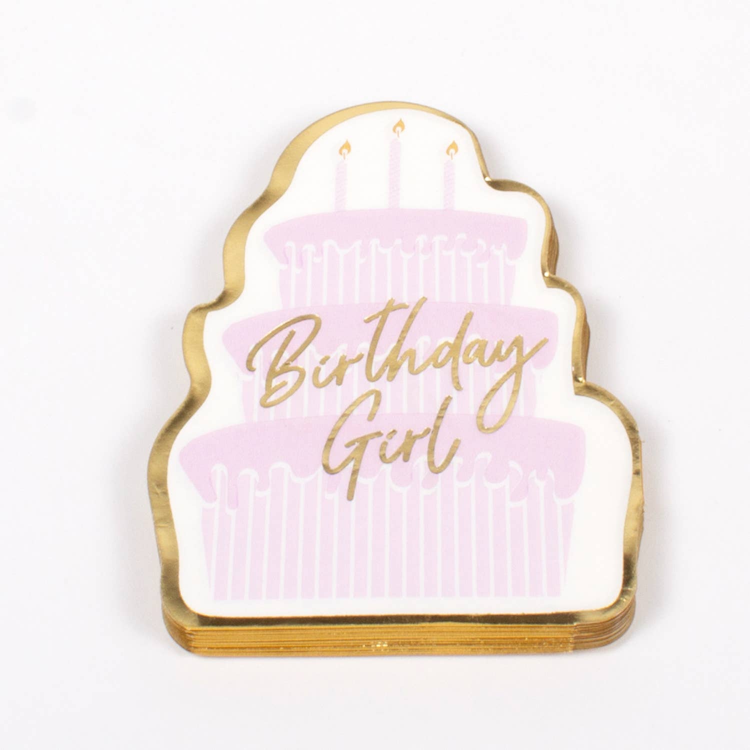 Birthday Girl Paper Die Cut Napkin Packs