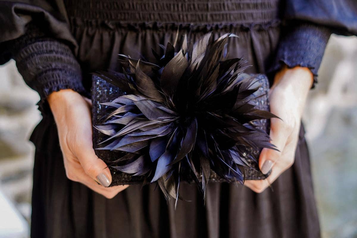 COCO - Feather Clutch-