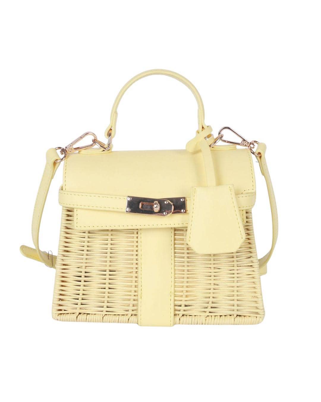 Lisi Lerch - Celine Wicker Handbag- Pastel - WS