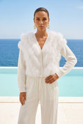 By the Fireside Fur Wool Cardigan