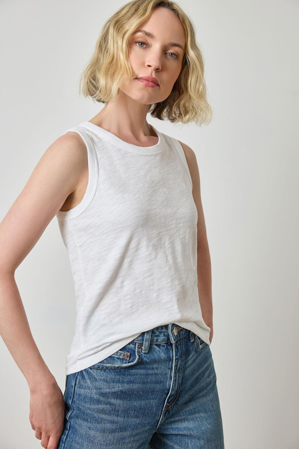 COTTON BACK SEAM TANK TOP