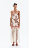 DARICE MIDI  W/FRINGE DRESS