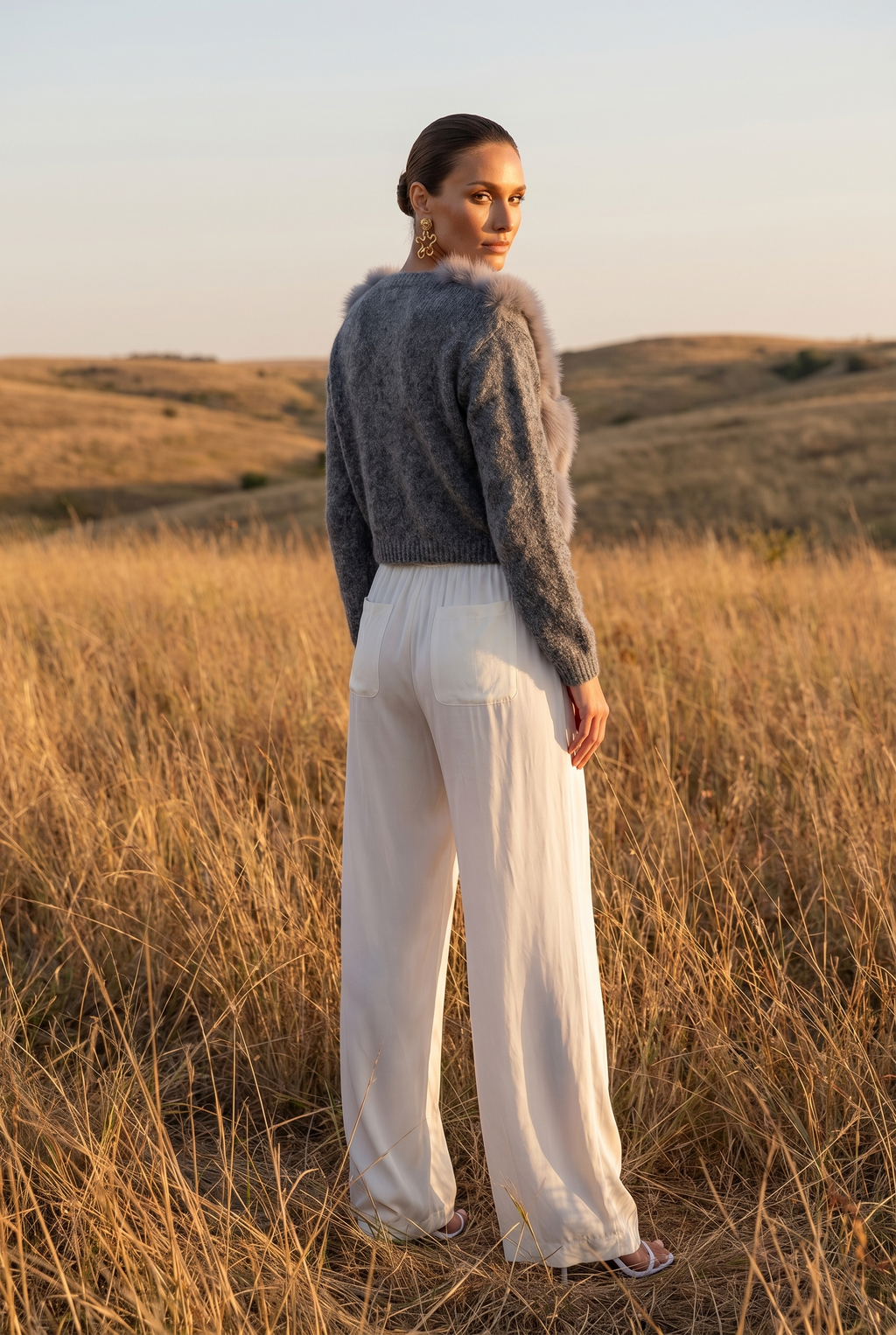 By the Fireside Fur Wool Cardigan